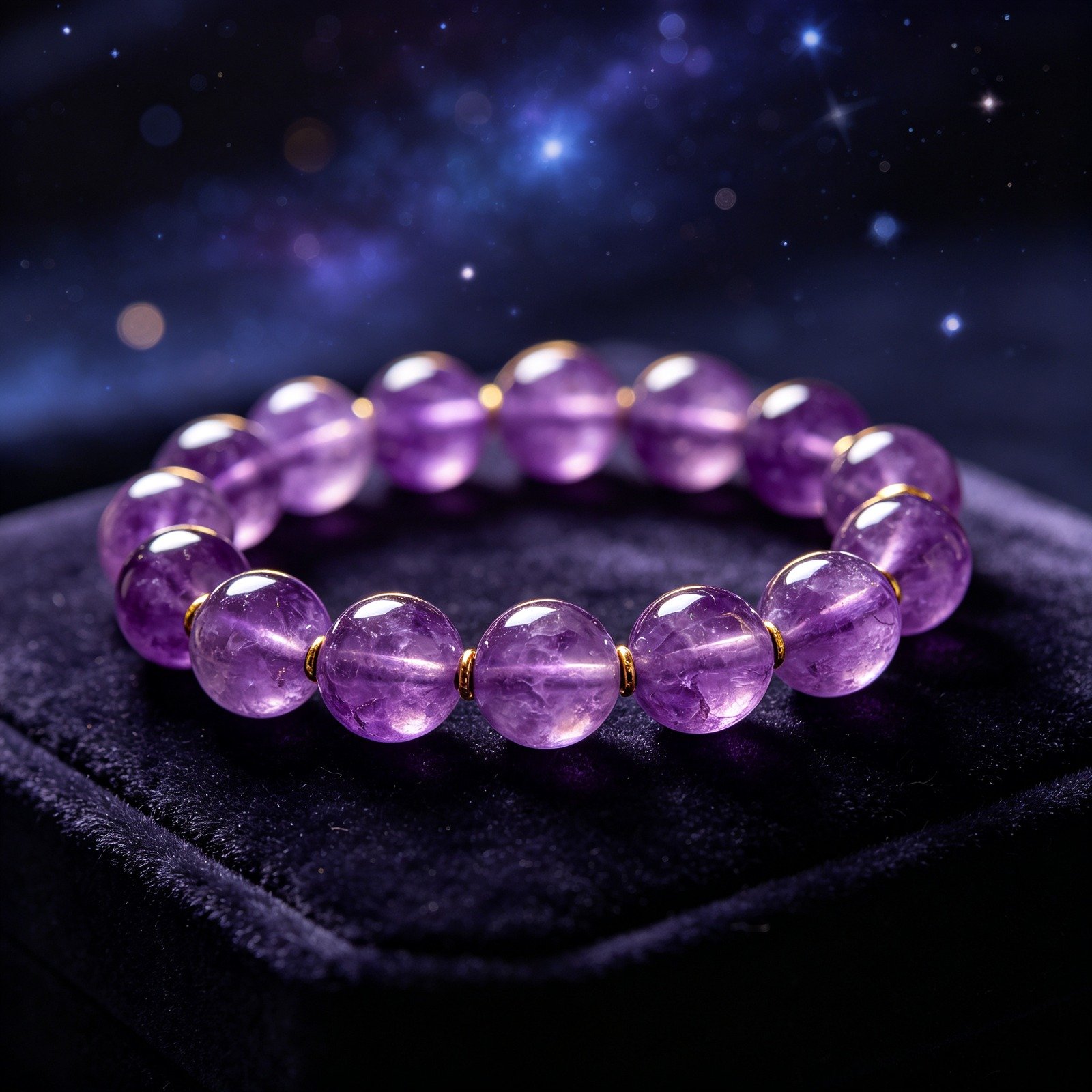 Amethyst Healing Bracelet for Calm & Clarity