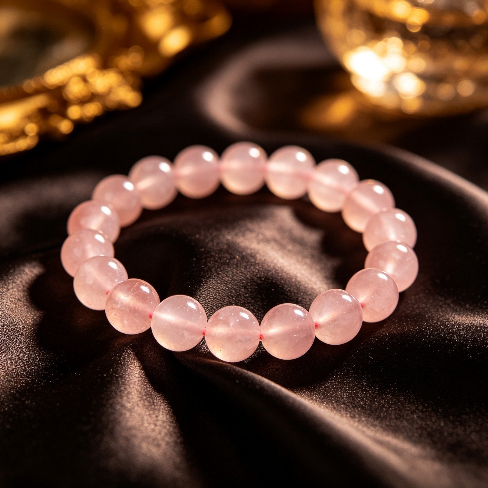 Rose Quartz Love Bracelet for Self-Love & Heart